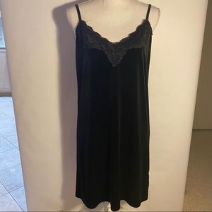 Love Ady Nordstrom Velvet & Lace Cami Dress